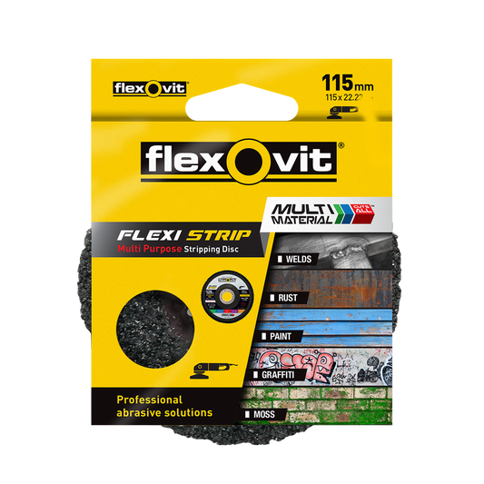 Flexovit 115mm Flexi Strip Stripping Disc - Multi Purpose - Durable - Efficient - Auzzistore