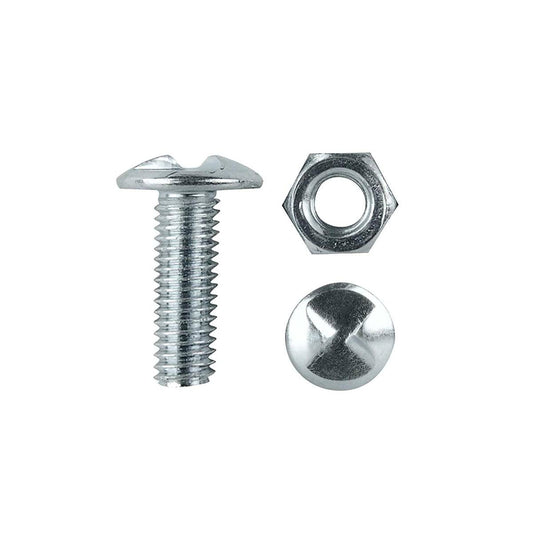 Pinnacle Assorted Anti Theft Bolts and Nuts 50 Pack M4-M8 Zinc Plated - Auzzistore