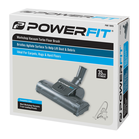 Powerfit Turbo Floor Brush - 35mm - High-Performance - Pet Hair Cleaning