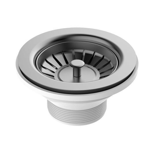 Enduraseal Sink Basket Waste - 50mm - Stainless Steel - Gunmetal Finish - Auzzistore