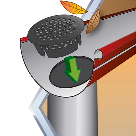 Jack Downpipe Covers - 90mm - Plastic - Prevents Blockage - 2 Pack – view 2 - Auzzistore