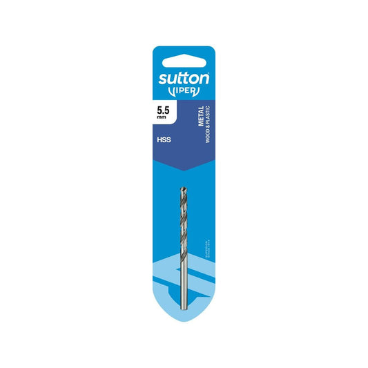Sutton Tools 5.5mm Viper Jobber Drill Bit - High Speed Steel - Durable - Auzzistore