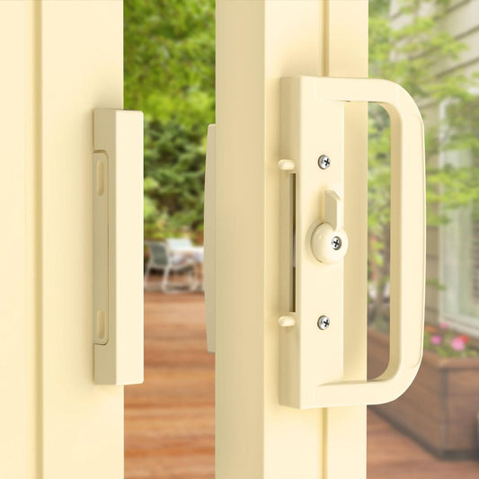 Rolltrak Primrose Sliding Patio Door Lock Set - Alloy - Keyed - Durable – view 2 - Auzzistore