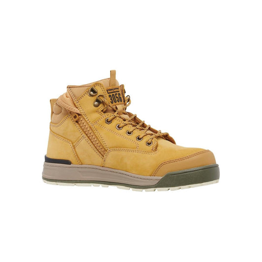 Hard Yakka 3056 Safety Boot Size 8 - Wheat - Steel Toe - Slip Resistant