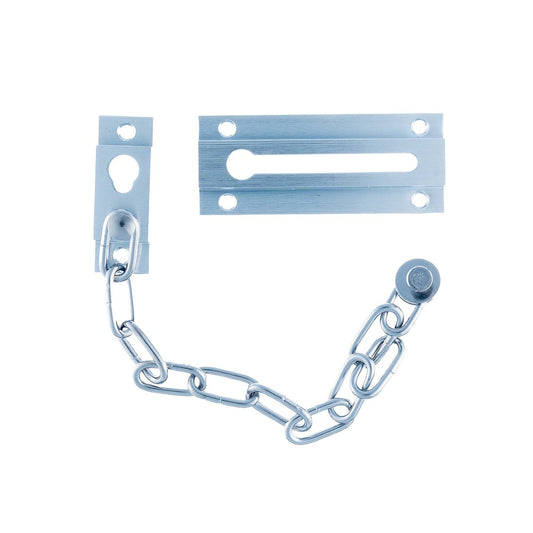 Taskmaster Security Door Chain - 32mm - Solid Brass - Satin Chrome – view 2 - Auzzistore