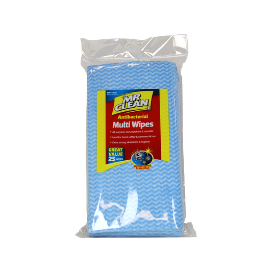 Mr Clean Tuffmates Multi Wipes - 25 Pack - 70% Viscose - All-Purpose