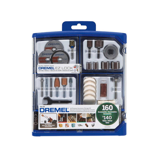 Dremel 160 Piece Accessory Kit - Plastic Case - Versatile Storage Solution - Auzzistore