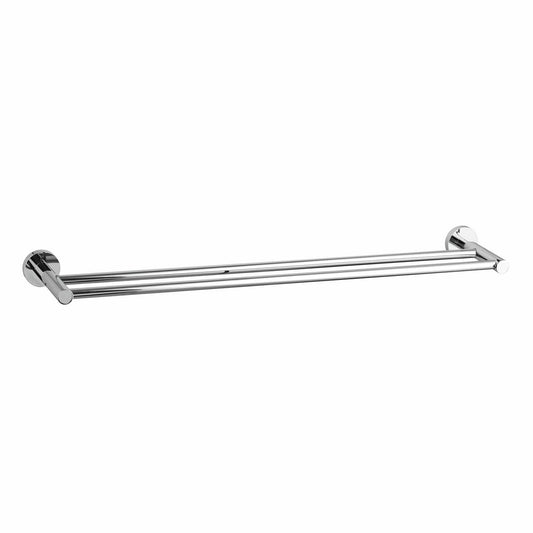 Mondella 620mm Chrome Double Towel Bar Metal Durable Easy Install - Auzzistore