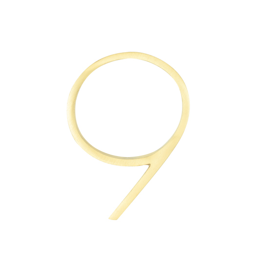 Sandleford Brass Toorak Number 9 - 120mm - Durable - Weather-Resistant - Auzzistore