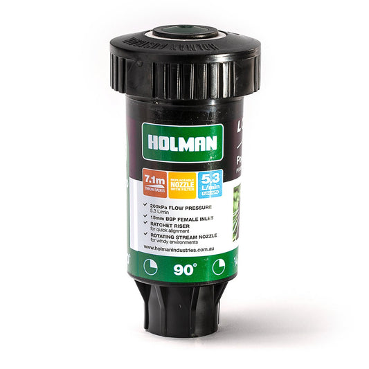 Holman Pop-up Sprinkler - 50mm - Plastic - Long Throw Rotating Stream – view 2 - Auzzistore