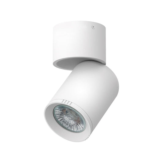 Click Single Head Adjustable GU10 Spotlight - Matte White - 162mm x 114mm