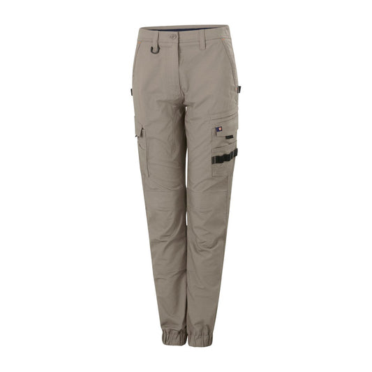 Citeco Womens Cuffed Cargo Ripstop Pant Size 18 - Khaki - UPF 50+ Sun Protection – view 2