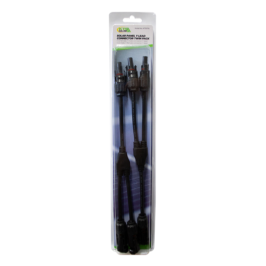Kt Solar Y Lead Connector KT70776 - 300mm - Waterproof - UV Resistant - Black – view 2 - Auzzistore