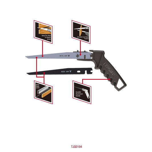 Trojan Compass Saw - 170mm - Aluminium - Timber and Metal Cutting – view 2