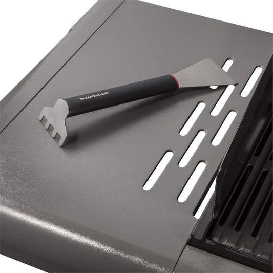 Matador Stainless Steel BBQ Scraper - 430 Stainless Steel - Ergonomic Handle – view 2 - Auzzistore