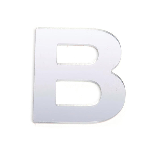 Sandleford 25mm Silver Self Adhesive House Letter B - Reflective Finish