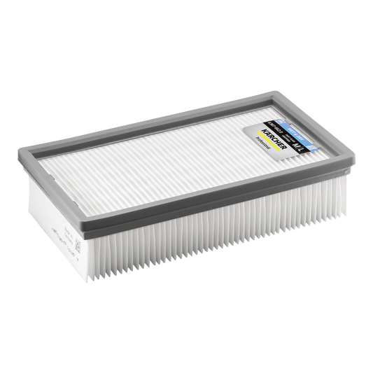 Karcher Flat Pleated Filter - m l Class Wet Dry Vacuum - 200mm x 300mm - Yellow