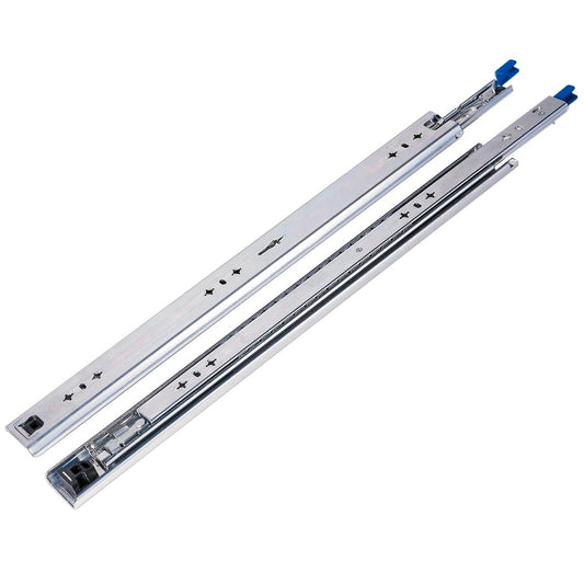 Goliath Drawer Slide Pair - 700mm Heavy Duty Steel - Lockable Glide - Auzzistore