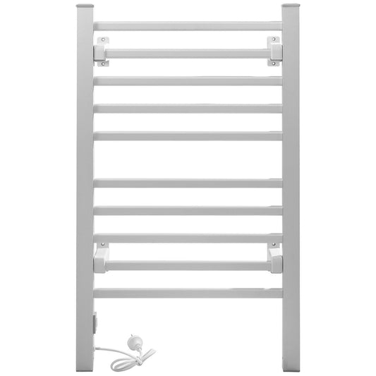 Devanti Heated Towel Rail Rack Electric Clothes Rails TW-C-FW-10-ALUM – view 2