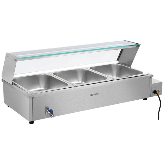 Devanti Commercial Bain Marie Electric Buffet Pan And Food Warmer – view 2