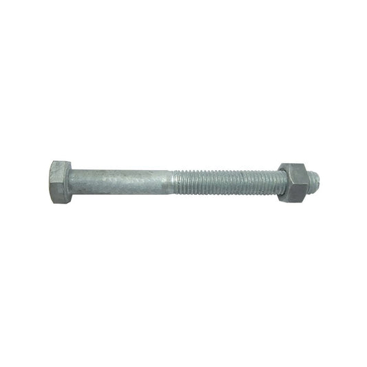 Zenith Hex Head Bolt - 16mm x 250mm - Galvanised - Engineer - 1 Pack - Auzzistore