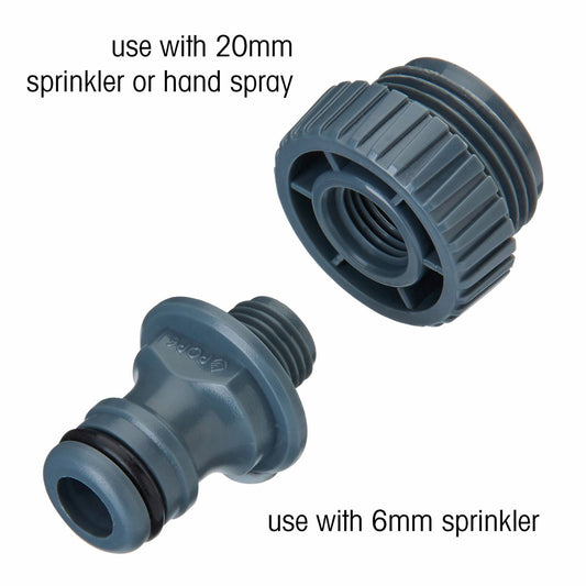 Pope Universal Sprinkler Adaptor - 12mm ABS Plastic - UV Treated – view 2 - Auzzistore