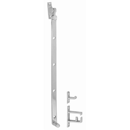 Delf Casement Stay 280mm Satin Chrome Side Fix - Premium Quality - Easy To Use - Auzzistore