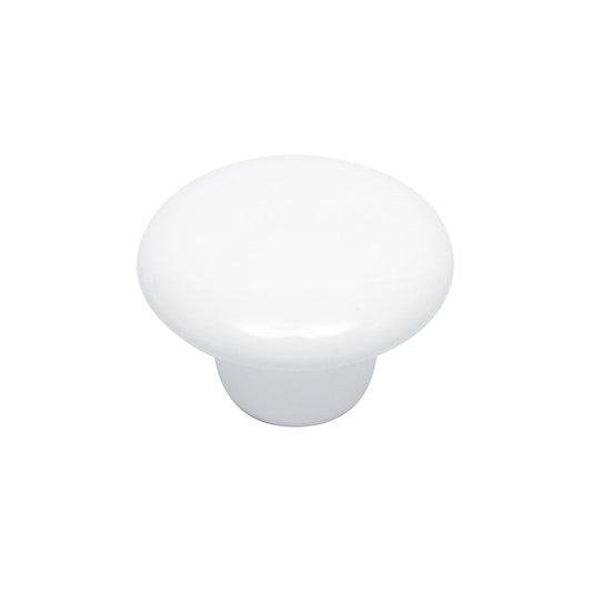 Prestige 38mm White Ceramic Knob - Traditional Design - Easy To Clean