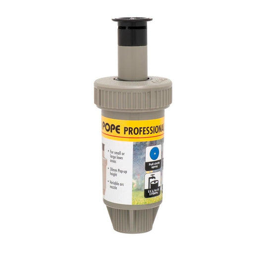 Pope 50mm Full Circle Pop Up Sprinkler - ABS Plastic - Water Efficient - Auzzistore