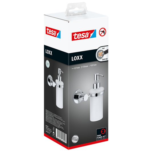 Tesa Loxx Soap Dispenser - Chrome Plated Metal - 127mm x 107mm x 170mm – view 2
