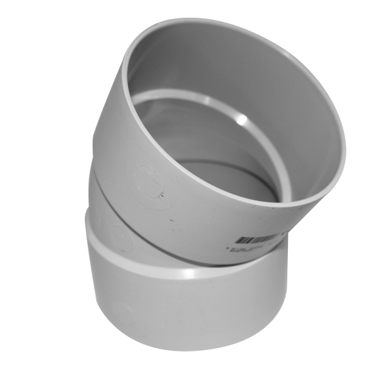 Holman 40mm PVC DWV Plain Bend - Female & Female - 45 Deg - Grey - Auzzistore