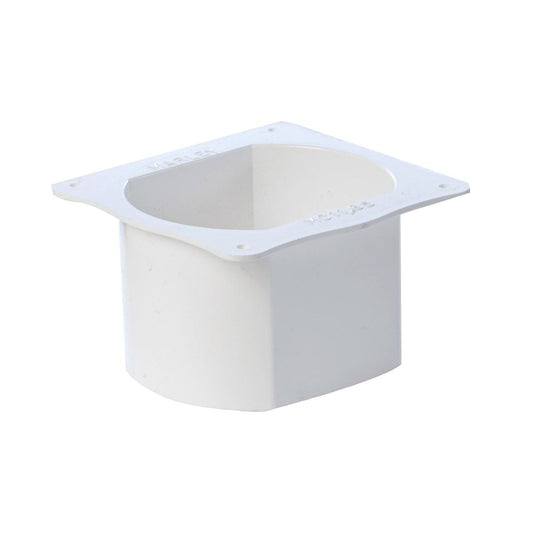 Icon Plastics 65mm PVC Gutter Pop Outlet - Durable - Easy Installation - White