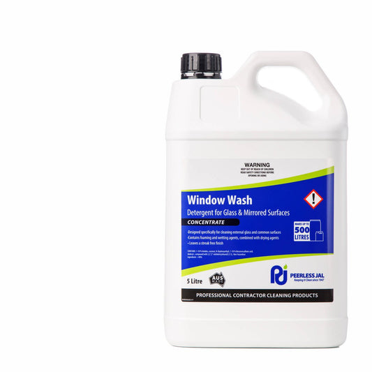 Peerless JAL Window Wash 5L Concentrated Glass Cleaner Streak Free