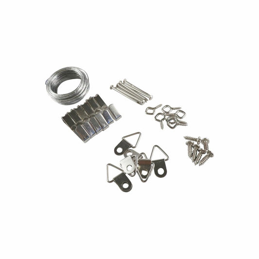Everhang 20kg Heavy Duty Picture Hanging Kit - Steel - Easy Install - Auzzistore