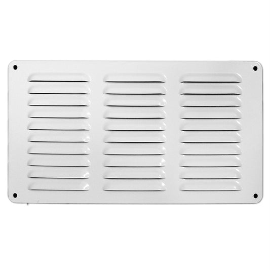 Haron Wall Vent - 300 x 150mm White Aluminium - Energy Efficient Design - Auzzistore