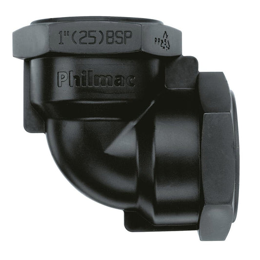 Philmac 1/2 Bsp Thread Pipe Elbow - 90 Degree - Polypropylene - Durable - Auzzistore