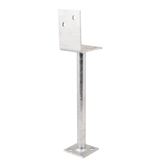 Pryda 300mm M10 Half Stirrup Post Anchor - Hot Dip Galvanised Steel - Durable – view 2 - Auzzistore