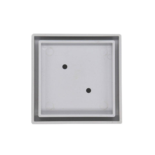Grates 2 Go White UPVC Tile Insert Point Drain - 90mm Outlet - Removable Tray