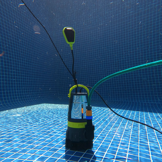 Ryobi 750W Clean and Dirty Water Submersible Pump - 16,500L/hr - RACSUP12 – view 2 - Auzzistore