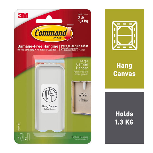 Command Large Canvas Hanger - 1 Pack - Plastic - Damage-Free Hanging – view 2