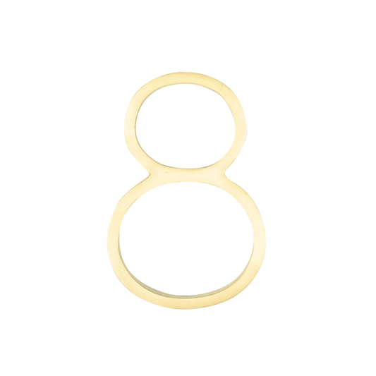 Sandleford Brass Toorak Number 8 - 120mm - Durable - Weather-Resistant - Auzzistore