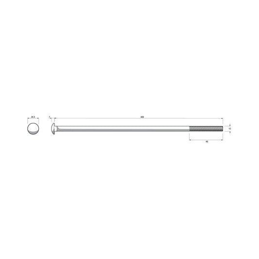 Zenith M12 x 400mm Hot Dip Galvanised Cup Head Bolts Nuts Each – view 2 - Auzzistore