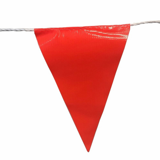 Brutus 100m Safety Flag Reel - High-Vis Orange - PVC Polypropylene - Durable – view 2 - Auzzistore