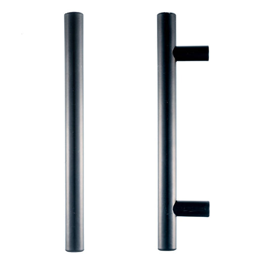Taskmaster 96mm Matte Black T Handle 10 Pack - Easy Install - Modern Upgrade – view 2