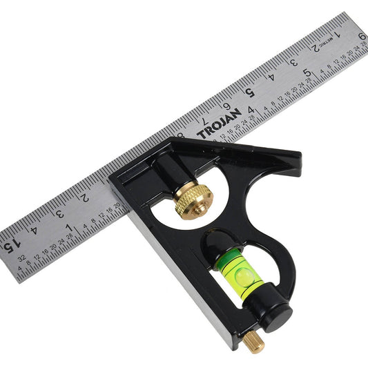Trojan 150mm Combination Square - Accurate Measuring Tool - Durable Design – view 2 - Auzzistore