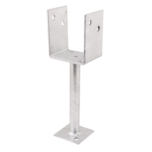 Pryda Full Stirrup Post Anchor 200x90mm M10 - Galvanised Steel - Durable – view 2 - Auzzistore