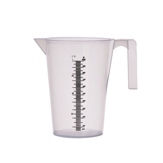 Garden Basics 1L Measuring Jug - High-Grade Plastic - Accurate Pouring