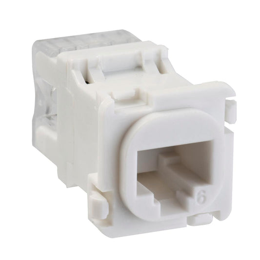 DETA Cat 6 RJ45 Ethernet Grid Plate Insert - 20mm Plastic - Easy Install - Auzzistore