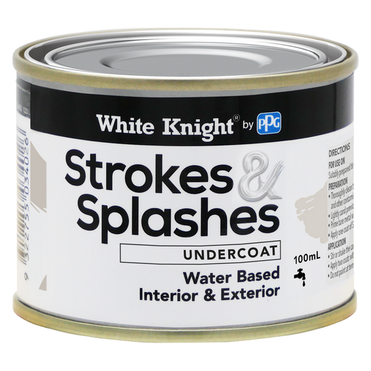 White Knight Strokes and Splashes Paint 100ml Water Based Durable Finish - Auzzistore