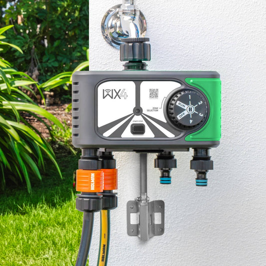 Holman wx4 Wi-Fi Tap Timer - 4x Outlet - 118mm x 192mm x 215mm - Smart Irrigation – view 2